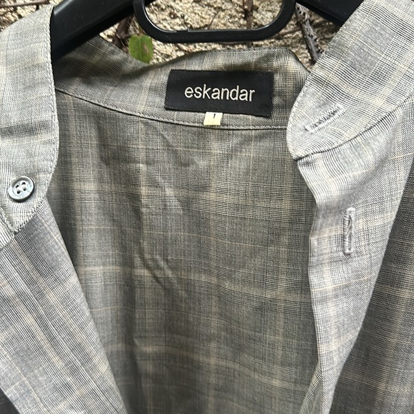 Eskandar  Wide Long Shirt Jacket - Picture 3 of 10